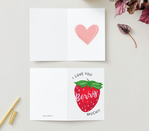 Card: I Love You Berry Much!