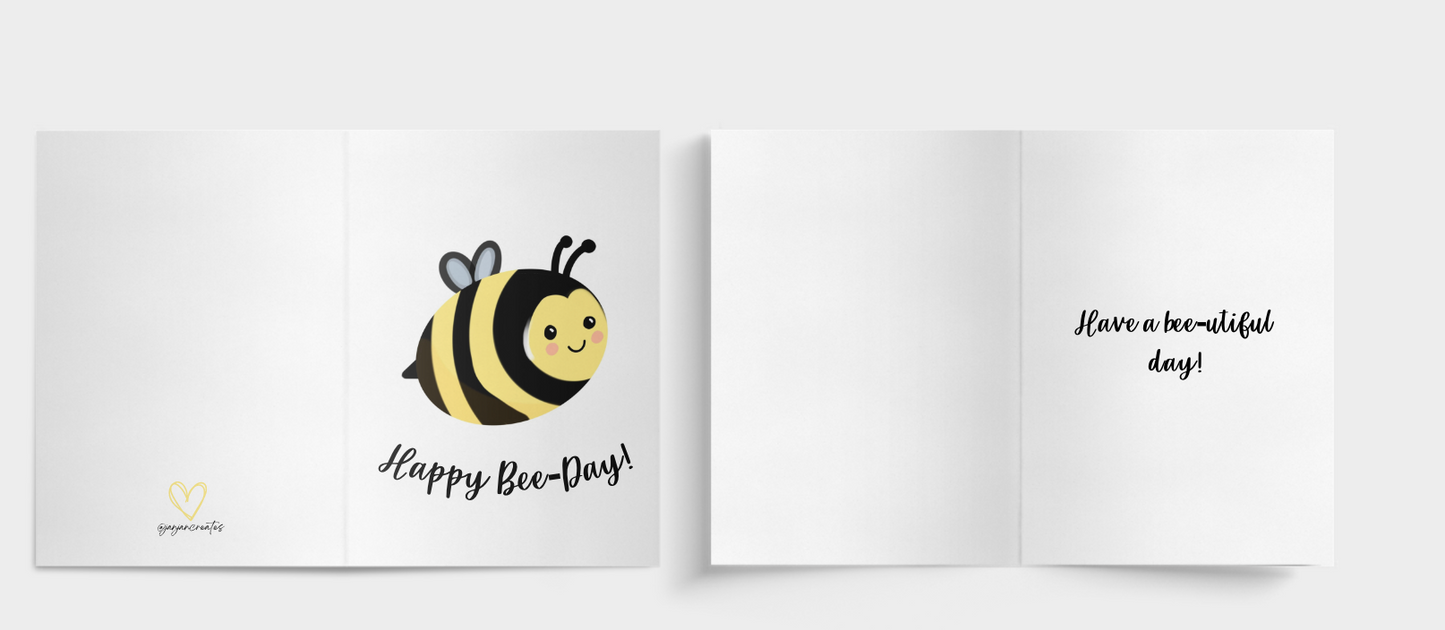 Card: Happy Bee-Day!